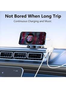 Seulliya USB-C To 3.5mm Headphone Jack And Charger Adapter, 2-In-1 Audio And Fast Charging Splitter, Compatible With Apple 17/16/15/Pro/Pro Max, Pixel And Other Devices, 1pc - White - View 4