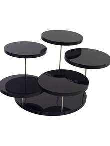 1pc Acrylic Tiered Display Stand, 4/7/12 Slots Transparent Figurine, Blind Box, Dessert, Cake Display Rack - Christmas Party Supplies - Transparent - View 18