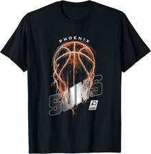 N*A Phoenix Suns Lightning Bolt Basketball Logo T-Shirt - Black - View 1
