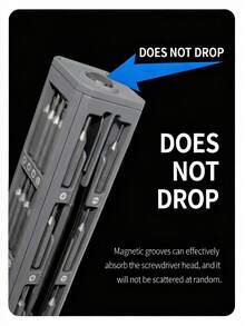 44-In-1 Precision Screwdriver Set, Magnetic Mini Screwdriver Set, Premium Boxed Portable Repair Tool Kit, Suitable For Electronics, Phones, Laptops, Desktops, Watches, Glasses And DIY - Grey - View 5