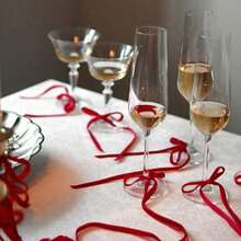 12pcs Vintage Velvet Christmas Bow Wall Decor, Cute Bow Decorations, Bow Garland, Suitable For Birthday, Bridal Shower, Gender Reveal Party, Christmas Tree Decor, Country Crafts And Gifts, Classic Polyester Ribbon Bows For Christmas, Valentine's Day, Wedding, Birthday, Holiday, Home And Wedding Decor, Christmas Decor, Room Decor - Red - View 7