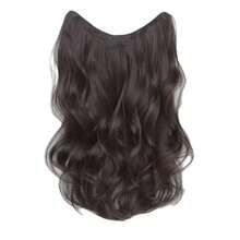 60/45厘米夹式接发，加厚自然蓬松夹式假发片，可重复使用，可拆卸波浪接发，日常使用 - 彩色 - 查看 14