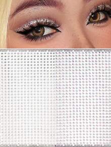 Đá đính trang trí mặt trong suốt, tinh khiết, nhiều hạt, nhiều màu sắc/hologram/ánh cầu vồng/ngọc trai, hình bán nguyệt tự dính, thích hợp để trang trí khóe mắt/móng tay/mặt. Những viên đá lấp lánh này phù hợp cho lễ hội Carnival, Ngày Valentine, tiệc phong cách Y2K, trang trí hàng ngày, tự làm đồ trang điểm mặt, lễ hội âm nhạc, tiệc trang điểm, dạ hội. Có thể dùng để trang trí tóc, mắt, mặt, cơ thể. - Nhiều màu - Xem 4