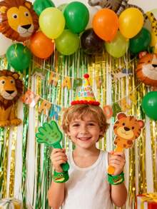 24/12pcs Animal Pat-On Bracelets, Perfect For Kids' Party Gifts, Jungle-Themed Snap Bracelets, Wildlife Leather-Textured Wristbands, Birthday Gifts, - Multicolor - View 7