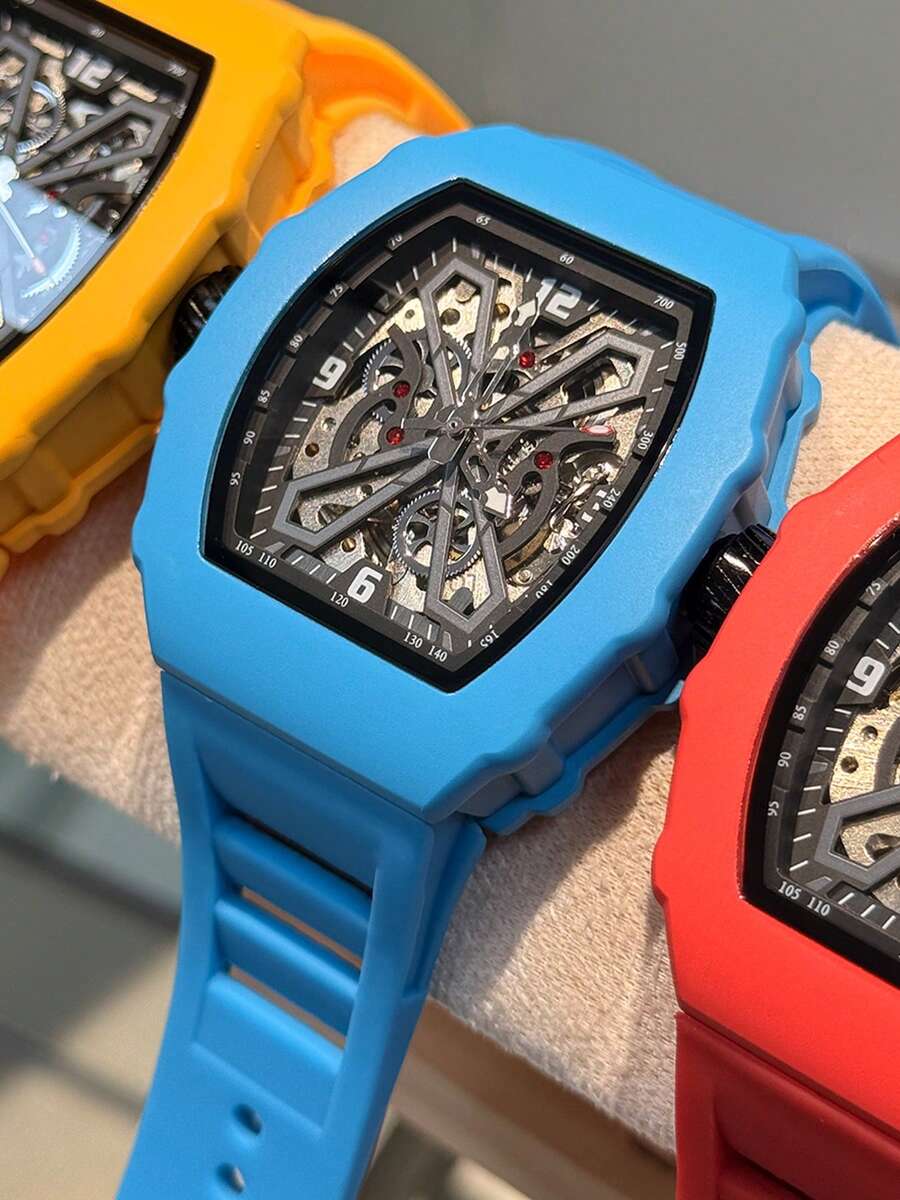 Brand Fashionable Men's Automatic Mechanical Watch, 3ATM Water-Resistant, High-Quality Sports Watch, Suitable For Wearing In Various Occasions, Perfect Gift - Một cỡ - Xem 1