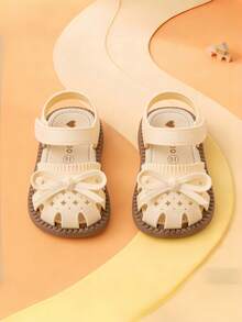 舒适韩版女童凉鞋，软底百搭儿童凉鞋，夏季 - 白色 - 查看 2