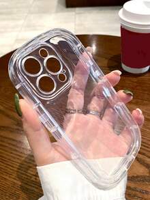 Transparent Clear Shockproof Protection Case Compatible With IPhone 17 Pro Max 17 Pro 17 16 Pro 16 Pro Max 16 15 Pro 15 Pro Max 15 14 Pro Max 14 Pro 14 13 Pro Max 13 Pro 13 12 Pro Max 12 Pro 12 11 Anti-Drop Back Cover - Clear - View 5