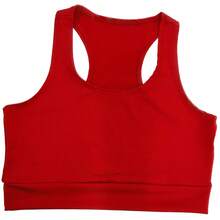 Kit Of 2 High-Support Fitness Gym Tops - Fashionable Workout Cropped Tops - 1 rượu vang đỏ + 1 rượu vang trắng - Xem 1