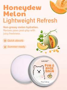 GJYC PET 6号舒缓配方狗狗爪子和鼻子润肤膏 - 修复干燥皲裂的爪子和鼻子 | 蕴含乳木果油和椰子油 | 四季皆宜