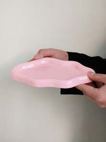 1件创意优雅奢华云朵造型首饰托盘，ins风家居装饰，玄关钥匙收纳托盘，香炉托盘，适用于客厅、玄关，可用于收纳首饰及配饰，不对称云朵陶瓷托盘，装饰收纳摆件，首饰托盘收纳，化妆间装饰，房间装饰 - 彩色 - 查看 14