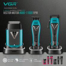 VGR 专业理发电动剪刀 10000 转/分钟电动理发器矢量马达男士理发器 V-035T V-035C V-035S - 彩色 - 查看 3