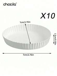 choxila 10/50/100 piezas Tapas de vasos de papel desechables, se ajustan a vasos de bebida de 7 cm, cubiertas de papel para bebidas, adecuadas para café, té, reuniones diarias y ocasiones especiales - Tapa de vaso de papel - Ver 15
