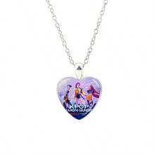 1pc Anime Witch Hunter Necklace With Glass Heart Pendant, Creative Gift For Women - Multicolor - View 12