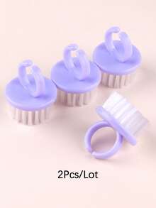 2/4/10pcs Nail Brush, Multi-Functional Brush For Nail Care, Nail Cleaning, Nail Dust Removal And Dirt Cleaning - Multicolor - View 30