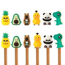 6pcs/Set New Fashion Silicone Anti-Slip Knitting Needles Protectors, DIY Knitting Needle Stoppers