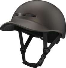 Casco de Bicicleta, Casco de Béisbol Casco de Bicicleta de Adulto para Hombres Mujeres Ligero y Ajustable para Urban Commuter Road Biking - Titanio - Ver 2