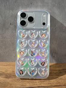 Customized Phone Case, Heart-Shaped Phone Case, Customized Acrylic Panel, Shaking Phone Case, Valentine's Day Gift, Women's Gift, Customized Couple Photo, Photo, Pet Photo, Birthday Gift, Couple Gift, Friend Gift, Party Favor, Commemorative Gift, Pet Couples Gift - Multicolor - View 23