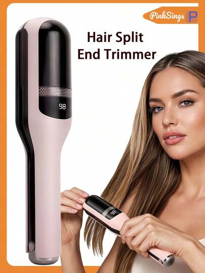 PinkSings 1200mAh Automatic Split End Trimmer, Split End Repair Tool, Damaged Fragile Hair, Unisex Hair Styling Tool, Portable USB Rechargeable Hair Clipper, Automatic Electric Hair Trimmer, Suitable As A Gift For Women On Special Occasions