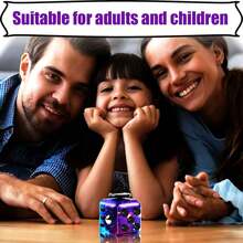 4pc Stress Relieving Dice Handle Magic Cube Dice,FidgetToy Cube Toy Sensory Toy With 6 Different FunctionsStress Anxiety Relief Toy Killing Time Finger Toy OfficeClassroom Toy Gift For Adults - Nhiều màu - Xem 7