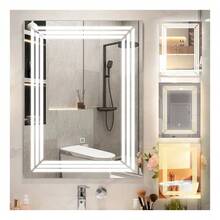 Espejo Con Luz Led Touch 3 Modo Para Baño 50 X 70cm Espejo - Negro - Ver 1