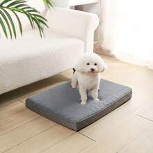 1pc Alpaca Fleece Pet Mat, Dog/Cat Pad, All Season Use For Small/Medium/Large Pets, Anti-Moisture - Grey - View 13