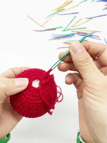 8pcs Aluminum Alloy Large Eye Weaving Needles, Tapestry Needles, Sweater Sewing Needles, Smooth Surface, Suitable For Crocheting, Sewing, Threading, Handicrafts - Multicolor - View 6