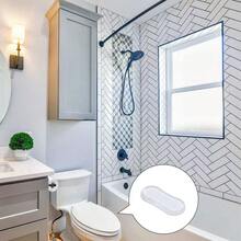 1pc Nano PU Anti-Collision Sticker, Invisible And Transparent, A Noise-Dampening Wonder. Suitable For Toilet Seats And Furniture. - Multicolor - View 5