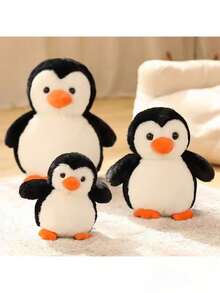 7.87英寸企鹅毛绒玩具，可爱柔软，适合女孩男孩，生日、儿童节、万圣节、感恩节礼物之选，动物爱好者收藏品 - 彩色 - 查看 7