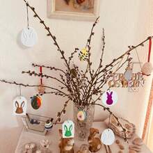 1个复活节兔子树脂模具，可爱兔子造型迷你耳环模具，3D兔子硅胶环氧树脂钥匙扣模具，用于树脂浇铸钥匙扣模具，可爱动物工艺模具，DIY复活节装饰家居装饰，DIY环氧树脂首饰制作工艺 - 彩色 - 查看 4