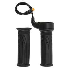 20X Full Twist Throttle Grip For Ebike 12V‑72V, Electric Bike, Mountain Bike & Scooter With Waterproof Connector - Black - View 1