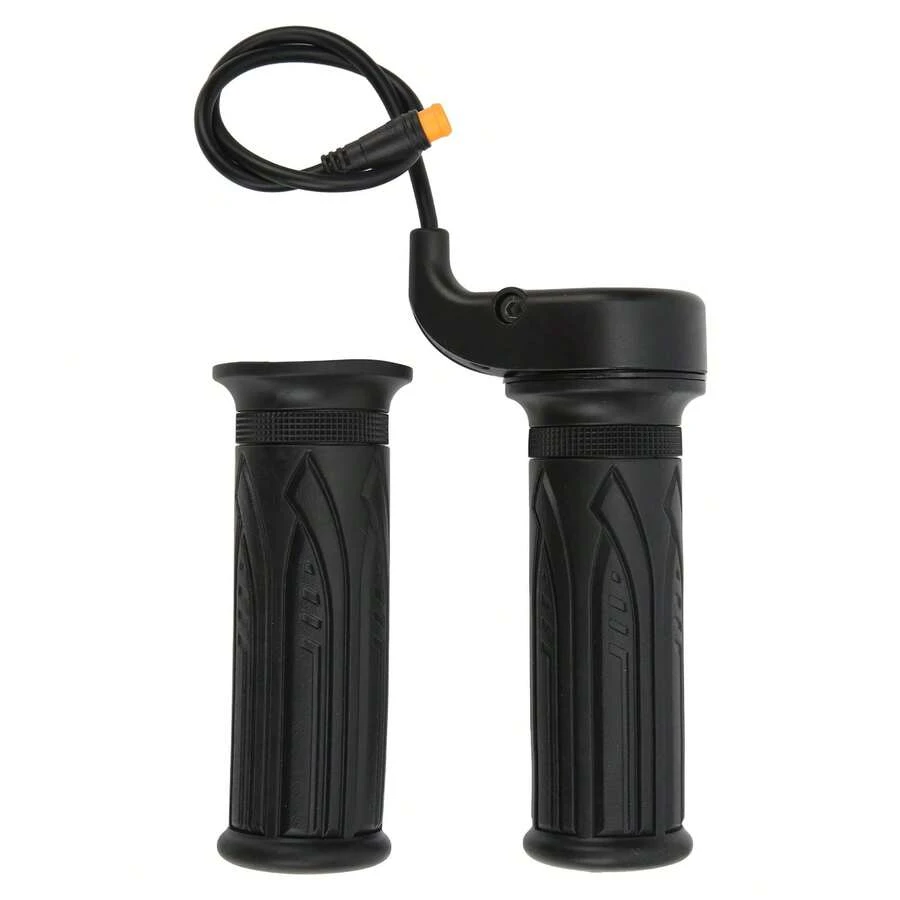 20X Full Twist Throttle Grip For Ebike 12V‑72V, Electric Bike, Mountain Bike & Scooter With Waterproof Connector - Black - View 1