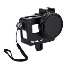 PULUZ CNC Aluminum Alloy Protective Case With 52mm UV Lens For GoPro HERO (2018) /7 Black /6 /5 (Black) - Black - View 3