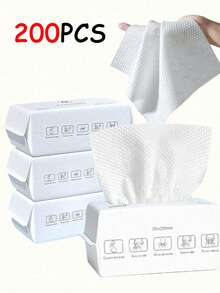 400/300/200/100PCS Soft Towels, Disposable Face Towels, Pure , All- Wall-Mounted Face Towels, Enlarged And Thickened , Face Wiping Towels.