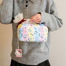 Sanrio Cartoon KT Large Capacity Portable Travel Cosmetic Organizer Bag, Compartmentalized Toiletry Bag, Elegant Makeup Pouch - Multicolor - View 3