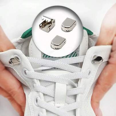 2/4/8 件装金属鞋带锁，鞋子装饰品，多色免系鞋带夹，鞋履配件，运动鞋套装，适用于免系鞋带、弹力鞋带、运动鞋、网球鞋、扁平鞋带，儿童/成人快速免系鞋带，橡皮筋锁扣，妇女节礼物，旅行必备，婚礼回礼，Y2K风格，卧室用品，女性汽车配件，厨房装饰，可爱小物