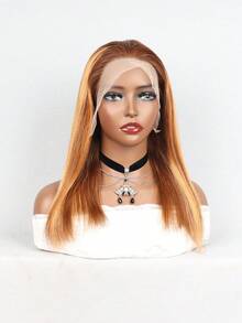 200% Natural Wig - 13x4 Transparent Lace Front Wigs Short Straight Bob Wigs Lace Frontal Wig For Women Feels Like Real Hair Glueless(Perfect For Women, Gifts & Daily Wear)Perfect For Daily Use, Basic Style Style Women's Voluminous Wig Women'S Short Brown Gradient Bob Cover Short Hair Short Straight Bob Wigs #4/27 Straight Wigs Short Brown Gradient Bob Wigs With Baby Hair Wig Texture Them Suitable For Daily Wear & Cosplay Straight Hair Bob Wigs - S4/27 - View 12