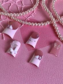 Bộ 10 móng giả dán thủ công màu hồng dành cho nữ, chất liệu acrylic, vẽ tay hình bướm và trái tim 3D, đính đá lấp lánh, phong cách Y2K, có thể tái sử dụng, kèm keo dán móng, sơn gel, sticker dán móng, phụ kiện làm móng, móng giả acrylic dán, dụng cụ làm móng nghệ thuật cho phụ nữ và bé gái, lý tưởng cho mùa hè, cuộc sống hàng ngày, tiệc tùng, đám cưới, hẹn hò, mua sắm, du lịch, lễ hội, bộ móng giả dán thủ công kèm bộ đính đá lấp lánh, hoàn hảo cho những dịp đặc biệt. - Nhiều màu - Xem 5