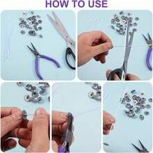 100/200/400个装 12.5毫米金属烛芯固定器，烛芯支撑片，适用于DIY蜡烛制作 - 灰色 - 查看 5