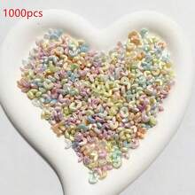 Acrylic Golden Glow In The Dark Wheat Ears With Spaced Beads, Hand String With Beads, Bracelet Beads, DIY Jewelry Accessories - Multicolor - View 10