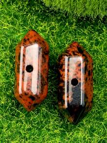 天然石材和水晶六棱柱吊坠,适用于珠宝制作。- 2 件装,尺寸为 21*9 毫米,材质包括玫瑰石英、红玛瑙、亚马逊石、紫水晶和青金石,中心带孔,可用于 DIY 项链、耳环和其他手工礼物,送给您的爱人。情人节珠宝材料和配件。 - 彩色 - 查看 14