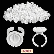 Disposable Heart & Round Lash Glue Holder , Adjustable Plastic Glue Holder Holder For Eyelash Extension Application - Multicolor - View 16