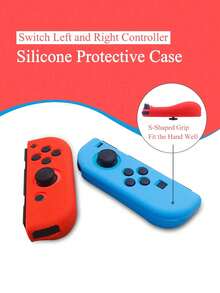 2pcs Joy-Con Controller Protective Case Compatible With Nintendo Switch & Switch OLED, Anti-Drop, Anti-Explosion, Anti-Slip, Anti-Scratch, Anti-Sweat, Ergonomic Design For Enhanced Gameplay