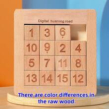 Wooden Educational Toy - Colorful Huarong Road Digital Maze, Improve Thinking Ability, Suitable For Children - Multicolor - View 6