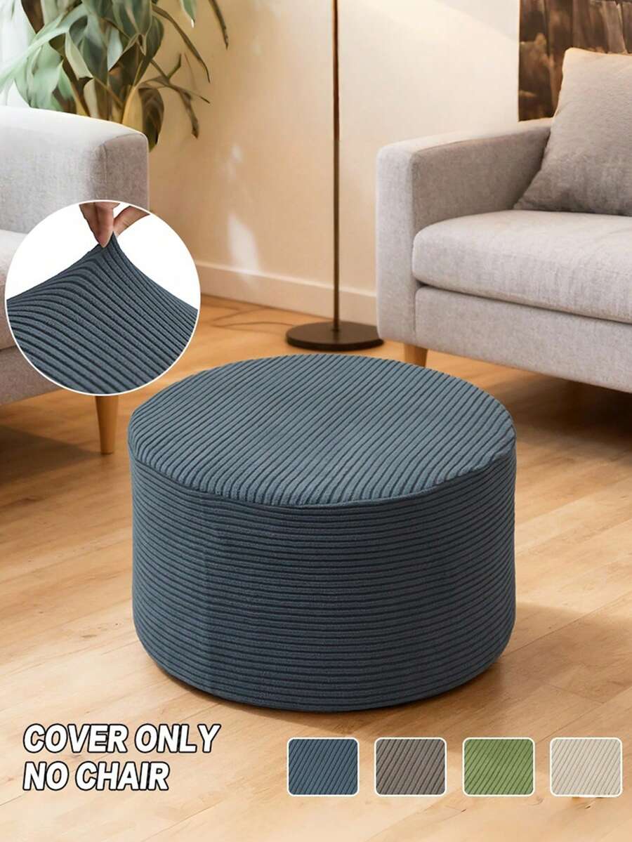 1 chiếc bọc ghế đôn tròn, bọc co giãn toàn bộ, bọc đệm ghế đôn chống bẩn cho phòng khách và phòng ngủ. - Nhiều màu - Xem 1