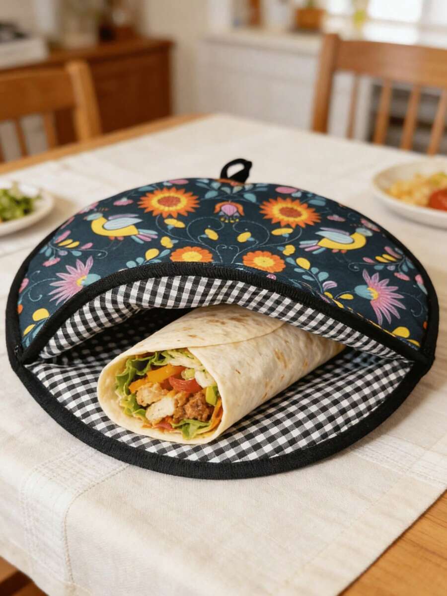 保温玉米饼袋,可使玉米饼、煎饼和墨西哥芝士蛋糕保温数小时,可重复使用,便携耐用,是墨西哥节日庆典、家庭聚餐、露营和外卖的理想礼物,也是美食爱好者和家庭厨师的完美之选。 - 彩色 - 查看 1