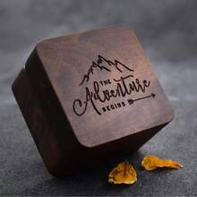 Customized Velvet Ring Box, Engagement Ring Box, Wedding Ring Box, Marriage Ring Box, Double Slot Ring Holder, Anniversary Gift - Multicolor - View 14