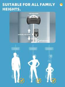 优雅白色雪花淋浴喷头套装 - 合金材质，恒温壁挂式浴室系统，带加压顶部喷淋 - 白色 - 查看 3