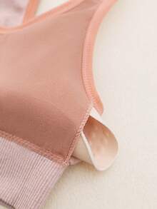 5 件套无缝运动背心，舒适纯色女士胸罩