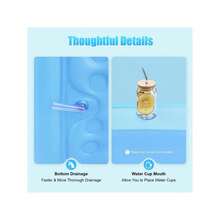 Folding Portable Adult Inflatable Bathtub Spa Warm Bath Tub Blow Up PVC - Blue - View 8