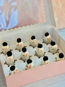 10/20/40/50pcs Mini Dessert Cups With Spoons, Small Tilted Transparent Plastic Cups For Pudding, Mousse, Jelly, Party, Mini Ice Cream Cakes, Dessert Decor, Birthday Party, Valentine's Day, Wedding Party And Other Events - Transparent - View 9